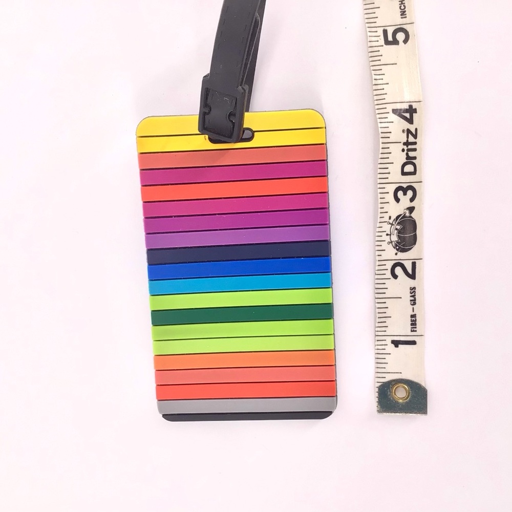 TravelOn Rainbow Color Travel Set of 2 Luggage Tags - Picture 4 of 7